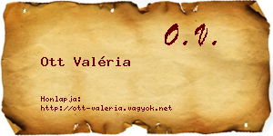 Ott Valéria névjegykártya